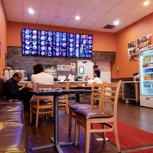 Dining Area and Front Counter at Kabab Hut