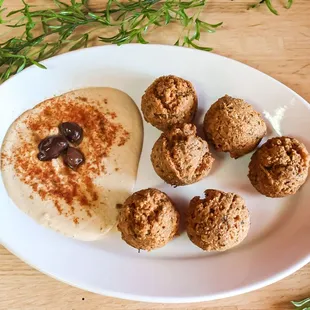 a plate of food on a table