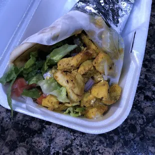 Chicken Shawarma Chicken Wrap