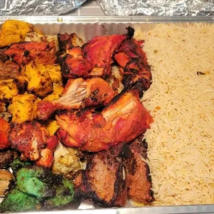 Kabab king combination platter- plenty of food for 6 people