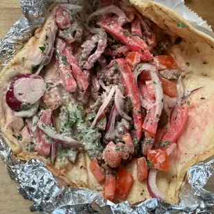 Beef and lamb sandwich