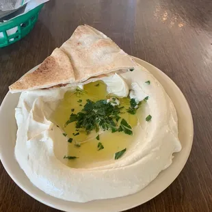Homemade hummus