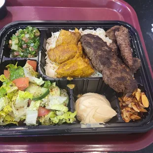 About to try a 3 meat plate