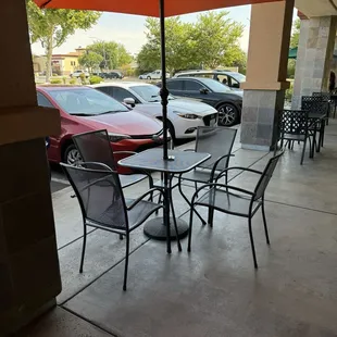 Outside seating.....