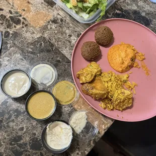 My DELICIOUS lunch with tons of leftovers!!