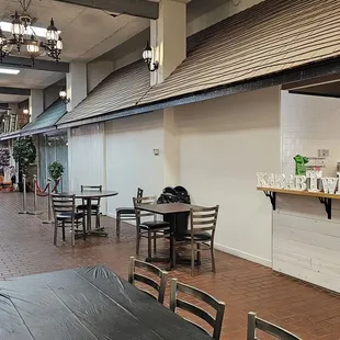 Kabab Twist hallway seating