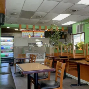 the interior of a restaurant