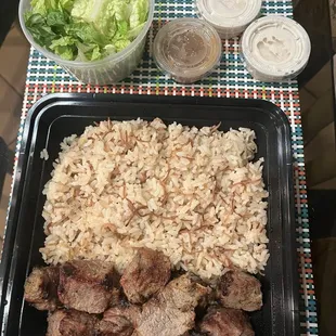 Beef kabab plate