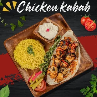 Chicken Kabab Plate