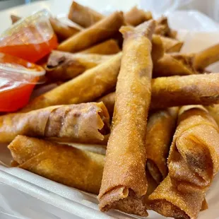 Yum! Pork lumpia @ .50 a piece!!