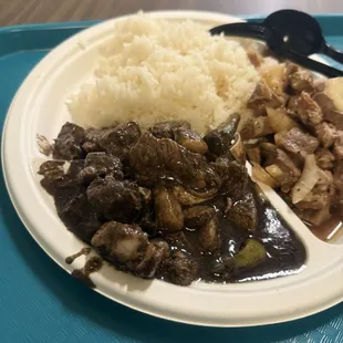 Dinuguan and Sisig