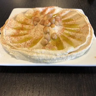 Look at this beautiful plate of Hummus!