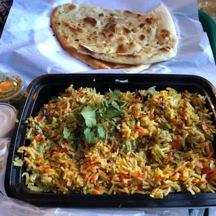 Bryrani &amp; Garlic Naan