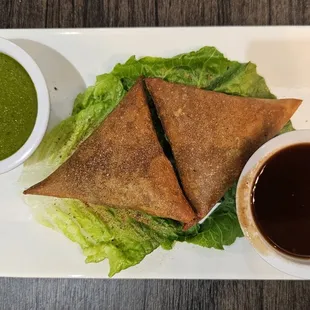 crispy beef samosa