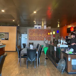the interior of a restaurant