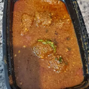 Beef Curry 5 pieces of meat for $18. Go anywhere else with your money.