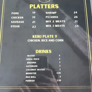 Menu side 2