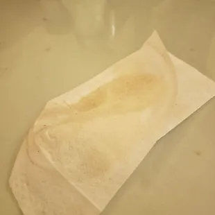 I don't think the table has been cleaned for a while...