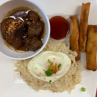 K7 - Pork Adobo, Lumpia, Fried Rice