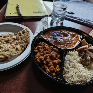 Methi Paratha and Chicken Lunch Special