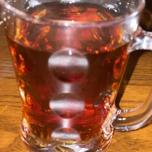 a cup of tea on a table