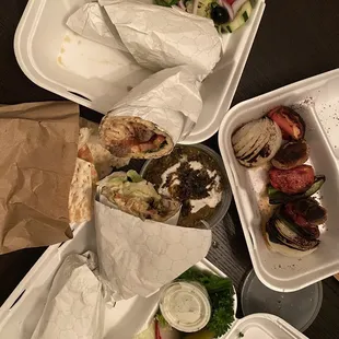 burritos and wraps, food