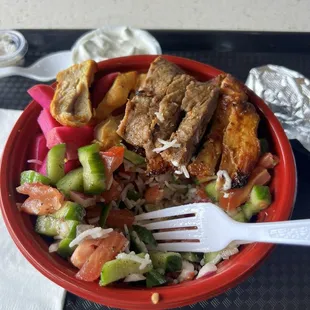 Build your own bowl (chicken bowl)