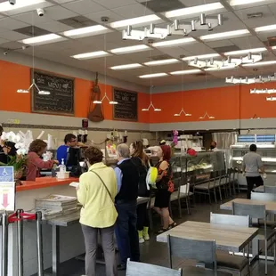 customers at the counter