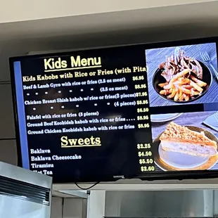 menu, crepes