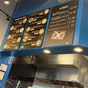 Kabob options menu