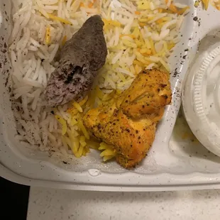 Chicken and ground beef