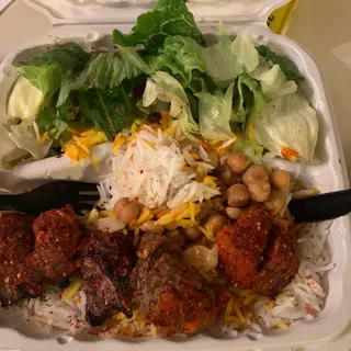 Lamb Kabob Platter