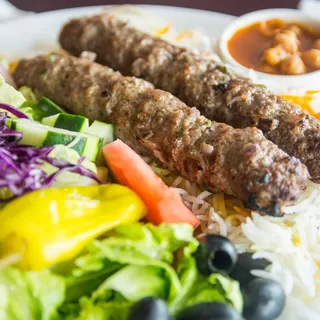 Chicken with ground beef Kabob