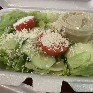 Fresh salad with feta!