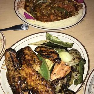 a variety of food