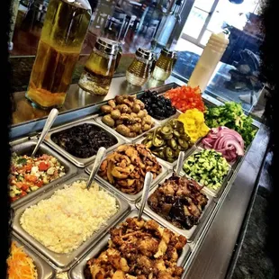 Kabob salad bar
