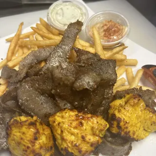 Chicken and gyro plate
