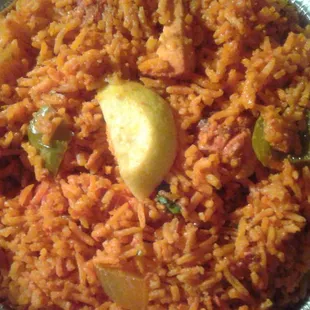 Tandoori chicken briyani. Delicious.