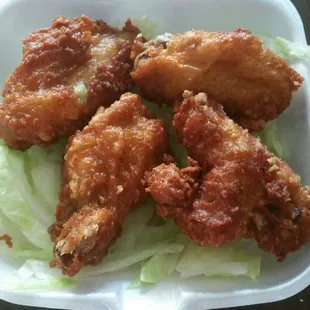 Chicken wings- they were small