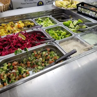 The salad bar