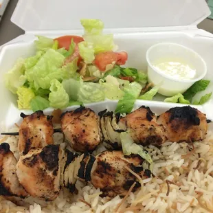 Chicken kabob combo