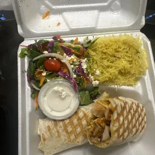 CHICKEN SHAWARMA WRAP