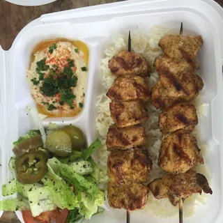 2. Chicken Kabob Plate