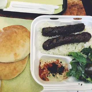 3. Kefta Lula Kabob Plate