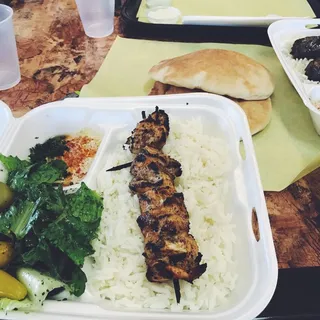 1 Skewer Chicken Plate