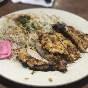 Chicken schwarma lunch plate