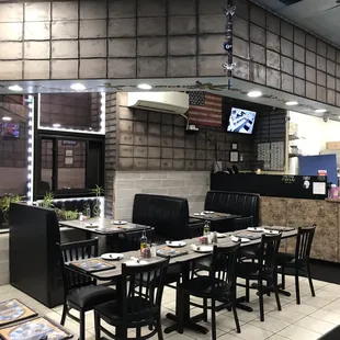 the interior of a restaurant