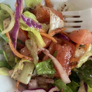 Side salad comes with a great dressing