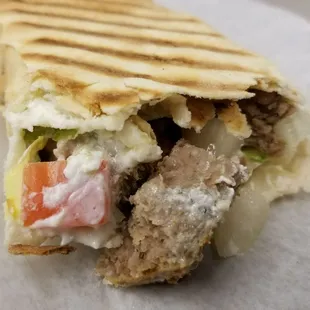 The lamb gyro, just $2.50 on Wild Wednesdays (your choice of lamb, chicken, or veggie).
