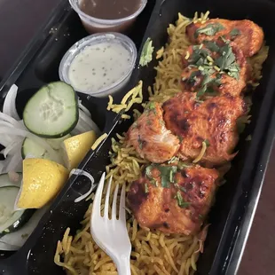 CHICKEN SEEKH KABOB PLATTER